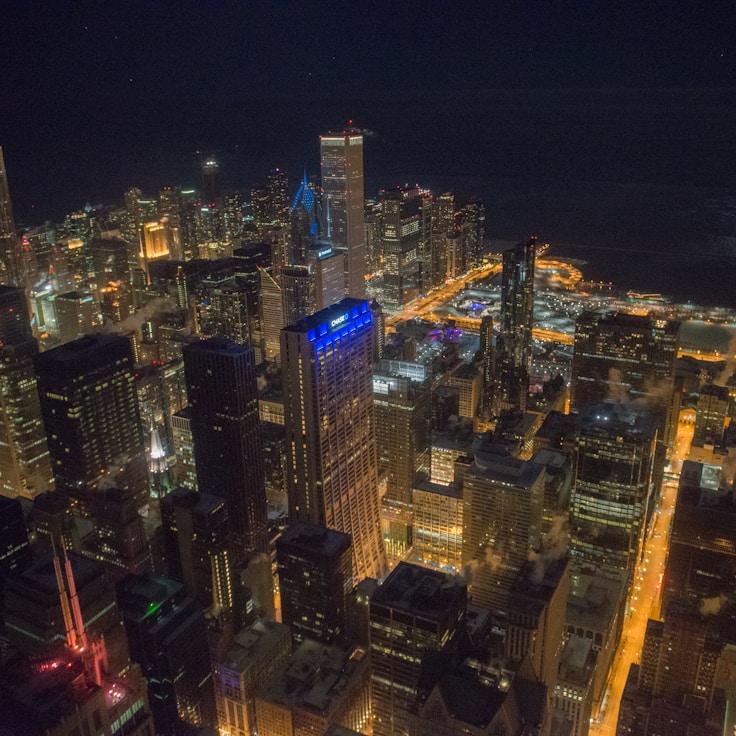 City skyline in Barcelona, Spain